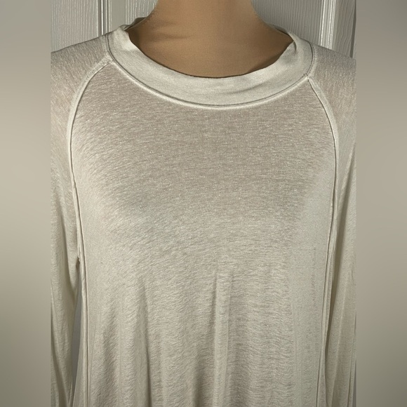 Free People Starlight Tee Relax Tunic Ivory Revolve Boyfriend Style Woman XS - Picture 6 of 11